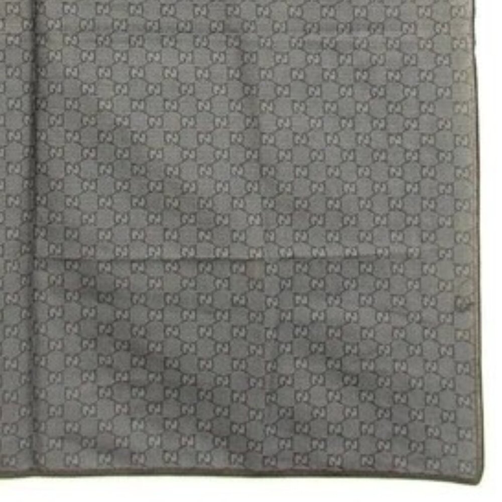 Authentic Gucci Gg Pattern Scarf Handkerchief Cot… - image 5